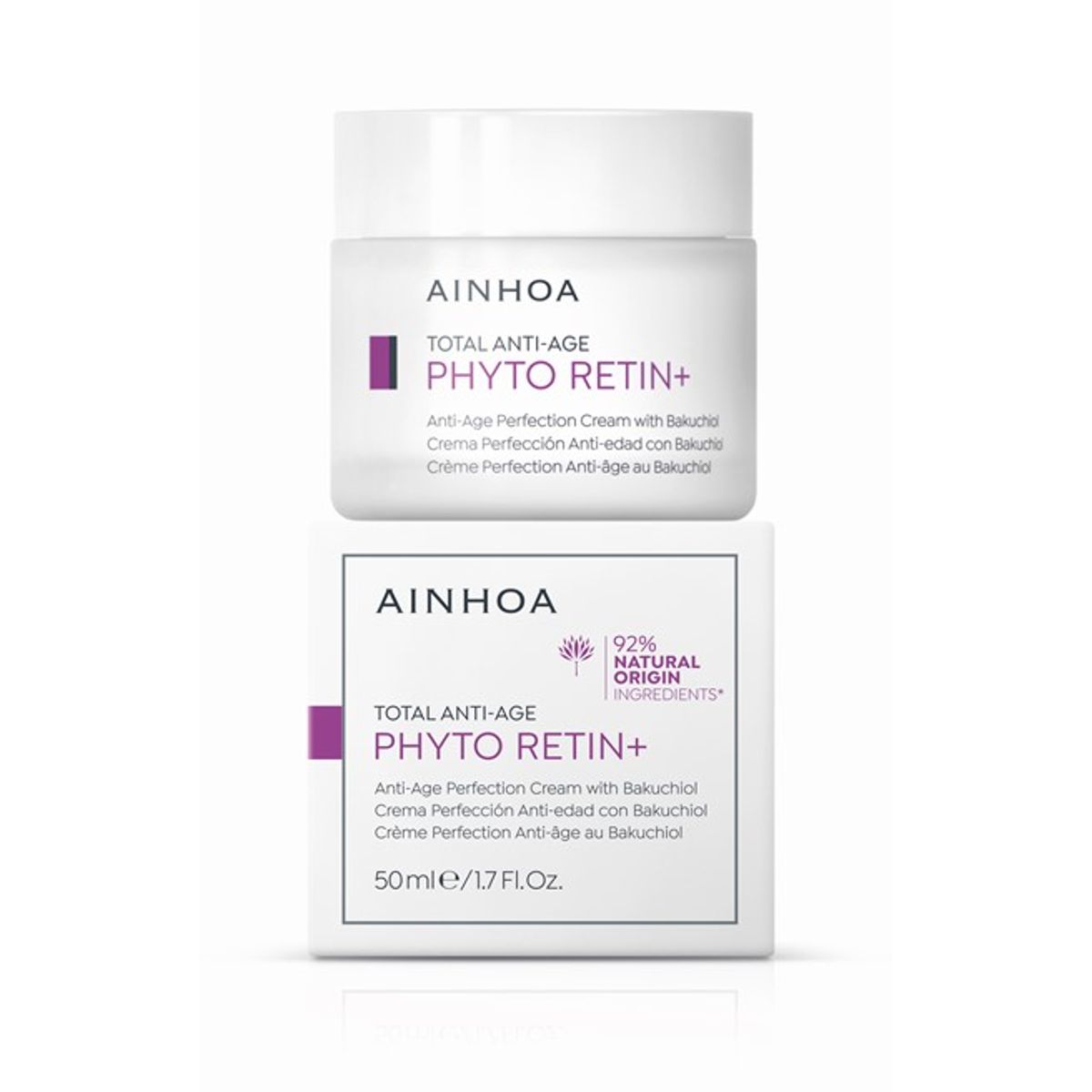 AINHOA - Crema Facial Perfección Antiedad Total Retinol Vegano