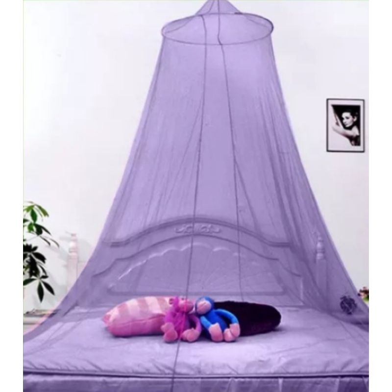 GENERICO - Malla Mosquitera Cerrada Para Cuna y Cama 1 Plaza - Lila