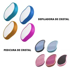 GENERICO - Pack Oferta 1 Depiladora de cristal Exfoliante  +  Pedicura de cristal.-