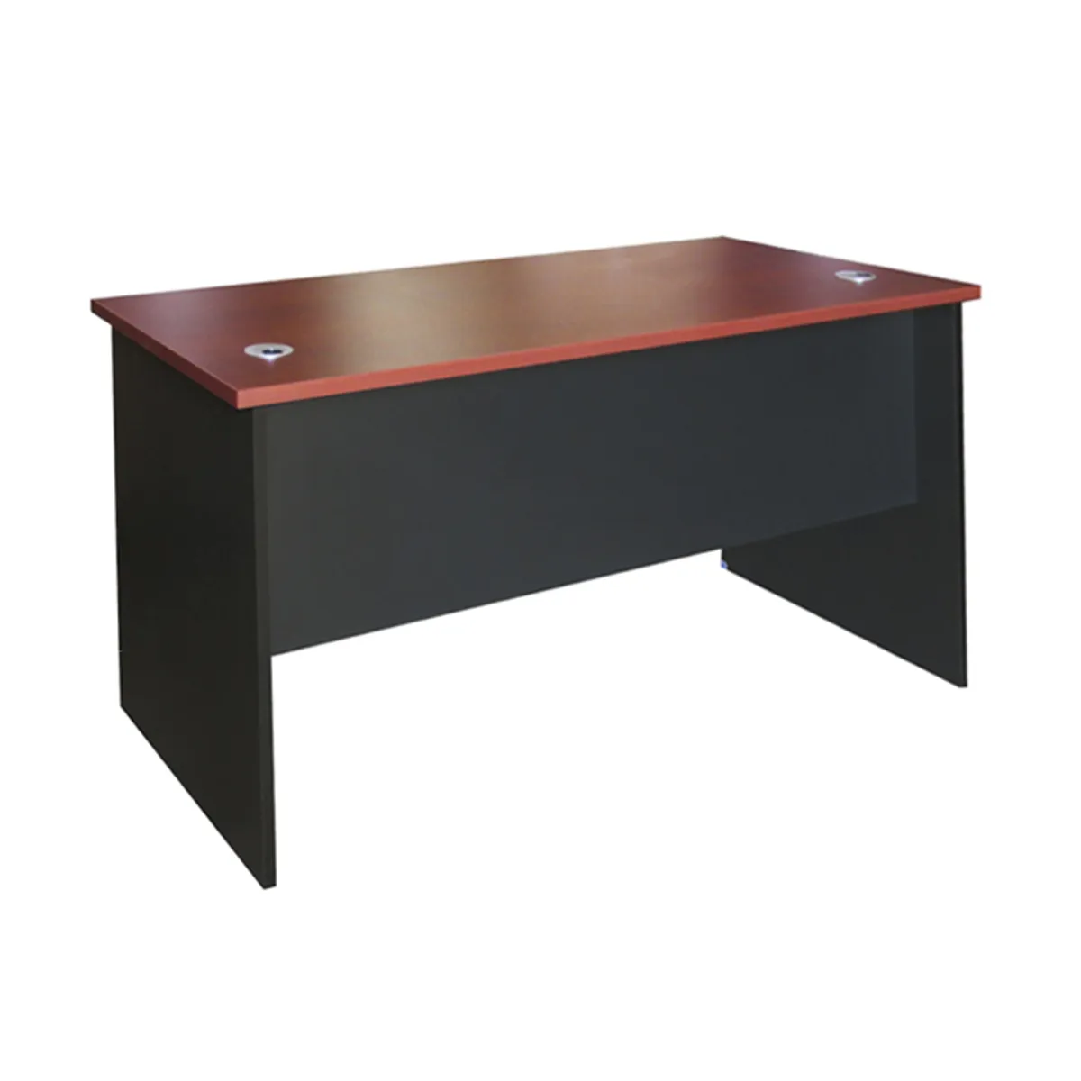 MSA MUEBLES SANTA ANA - ESCRITORIO RECTO 120 ESR120 CEREZO CON NEGRO