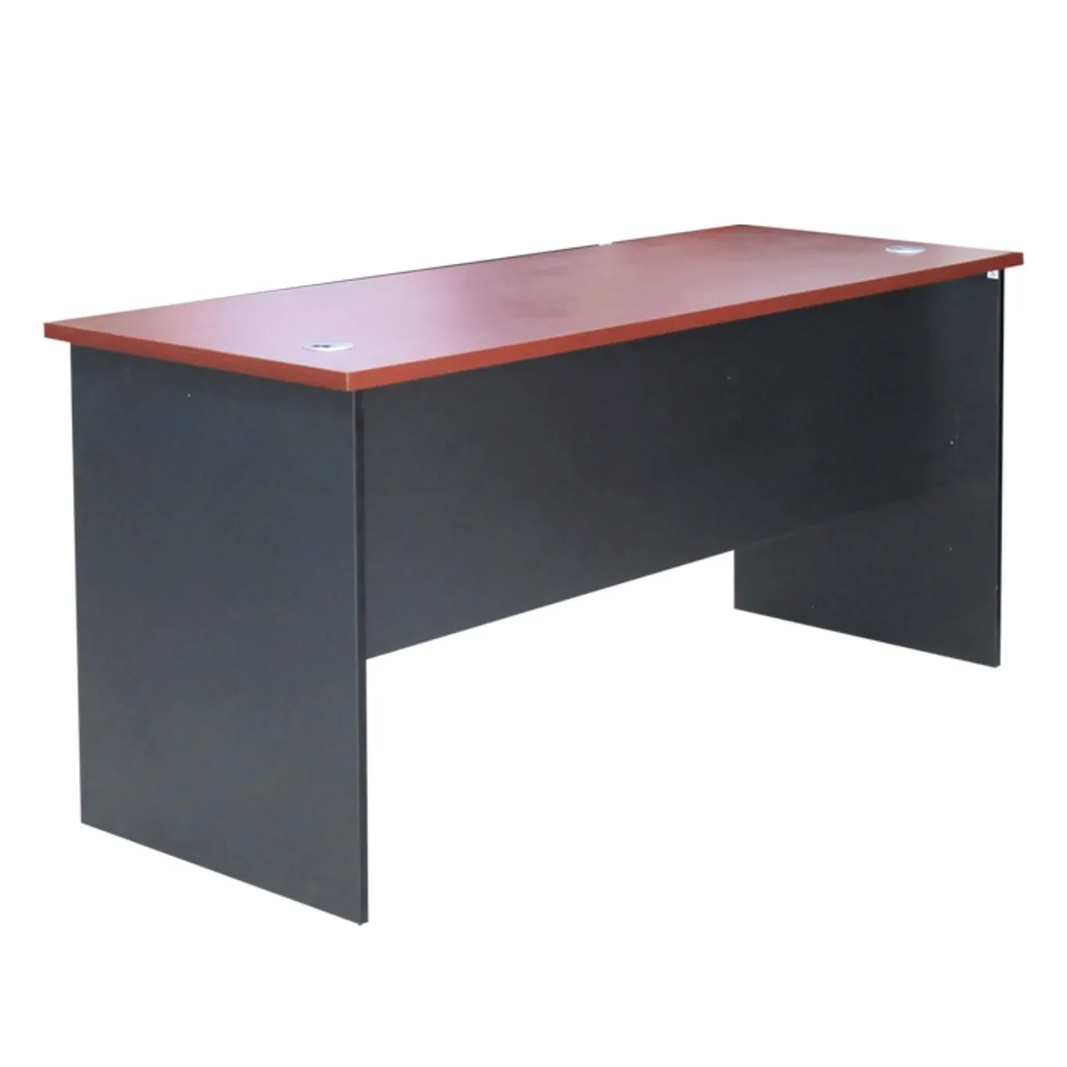 MSA MUEBLES SANTA ANA - ESCRITORIO RECTO 160 CEREZO con NEGRO