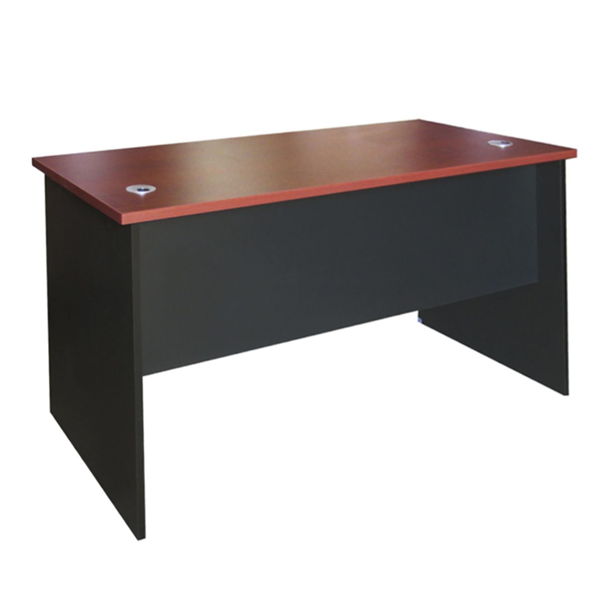 MSA MUEBLES SANTA ANA - ESCRITORIO RECTO 140 CEREZO con NEGRO