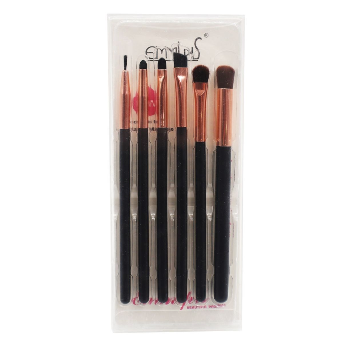 NEWKYLIE - Set de 6 brochas o pinceles de maquillaje para rostro y ojos