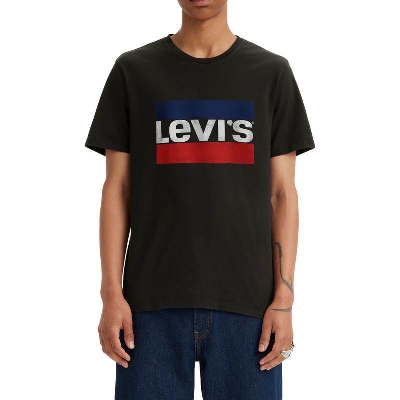 LEVIS - Polera Hombre Regular Fit Gráfica Negro Levis