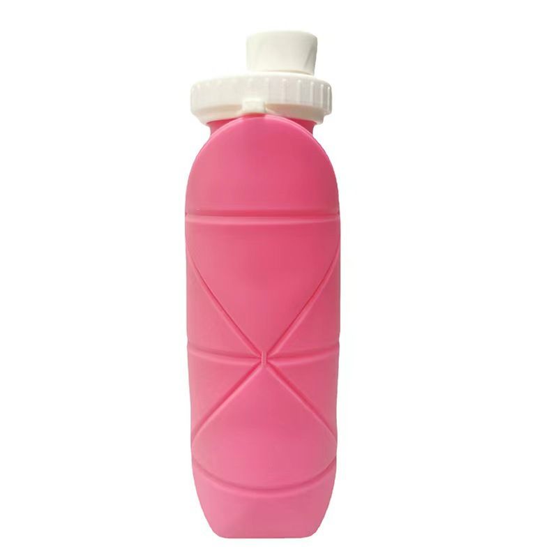 DEFENSOR FOREVER - Botella Plegable De Silicona Rosado
