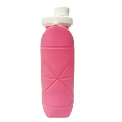 DEFENSOR FOREVER - Botella Plegable De Silicona Rosado