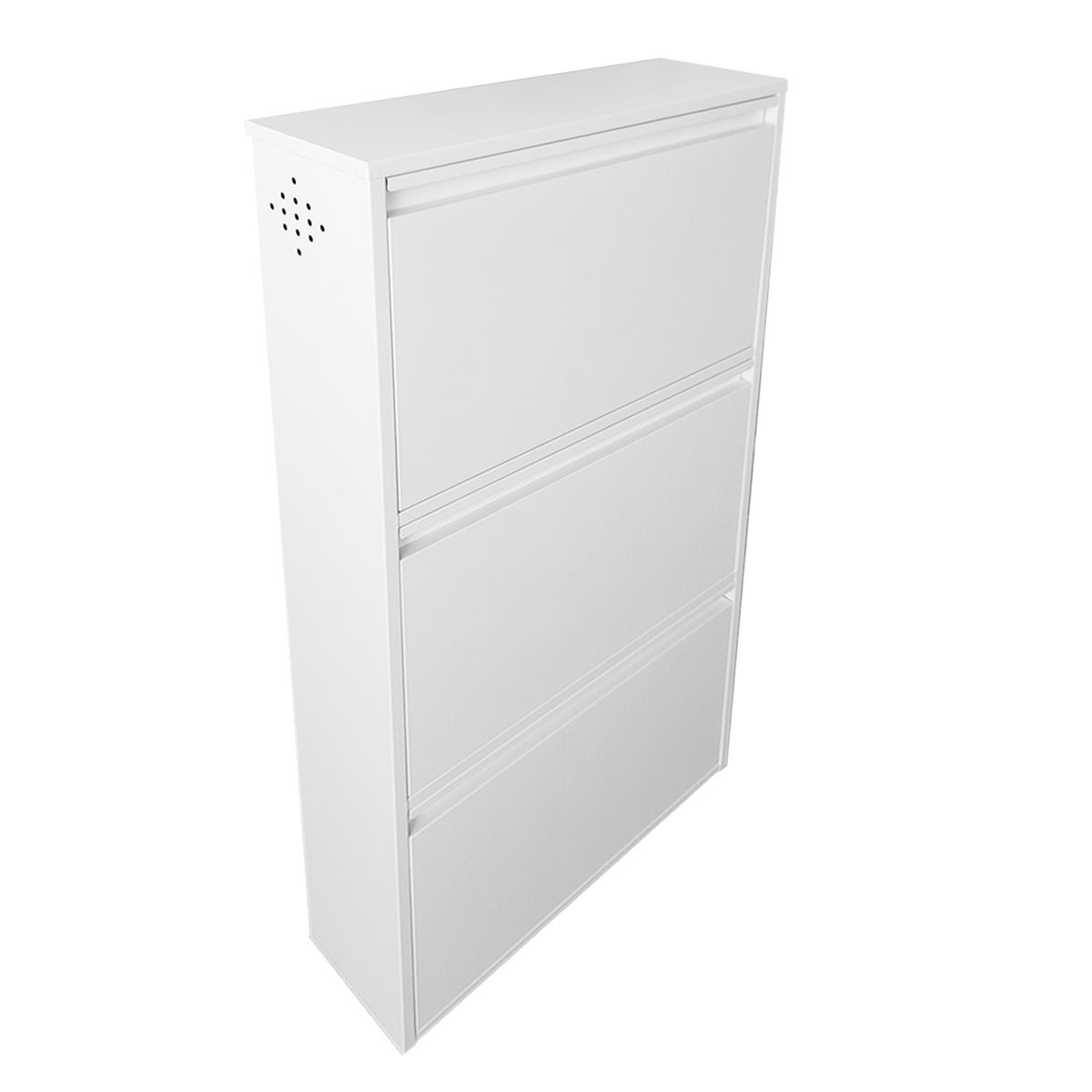 MOBITAT - Zapatero Metálico Blanco