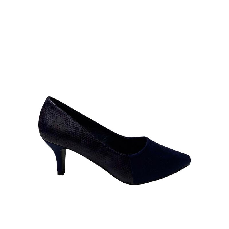TODOPIEL - Zapato de Taco Mujer Azul Marino Todopiel