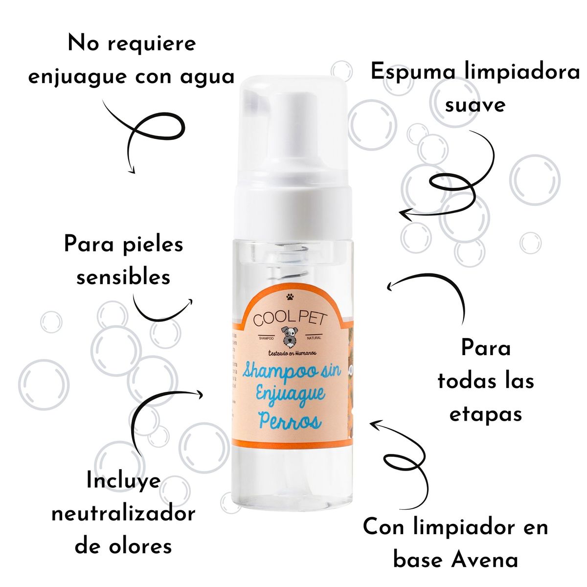 COOLPET - Shampoo Sin Enjuague Perro