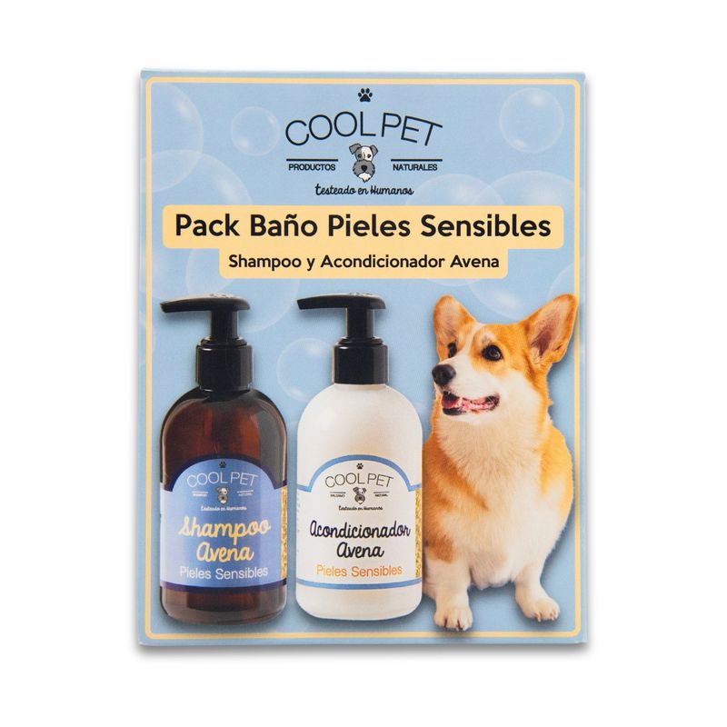 COOLPET - Pack Baño Pieles Sensibles Perros y Gatos
