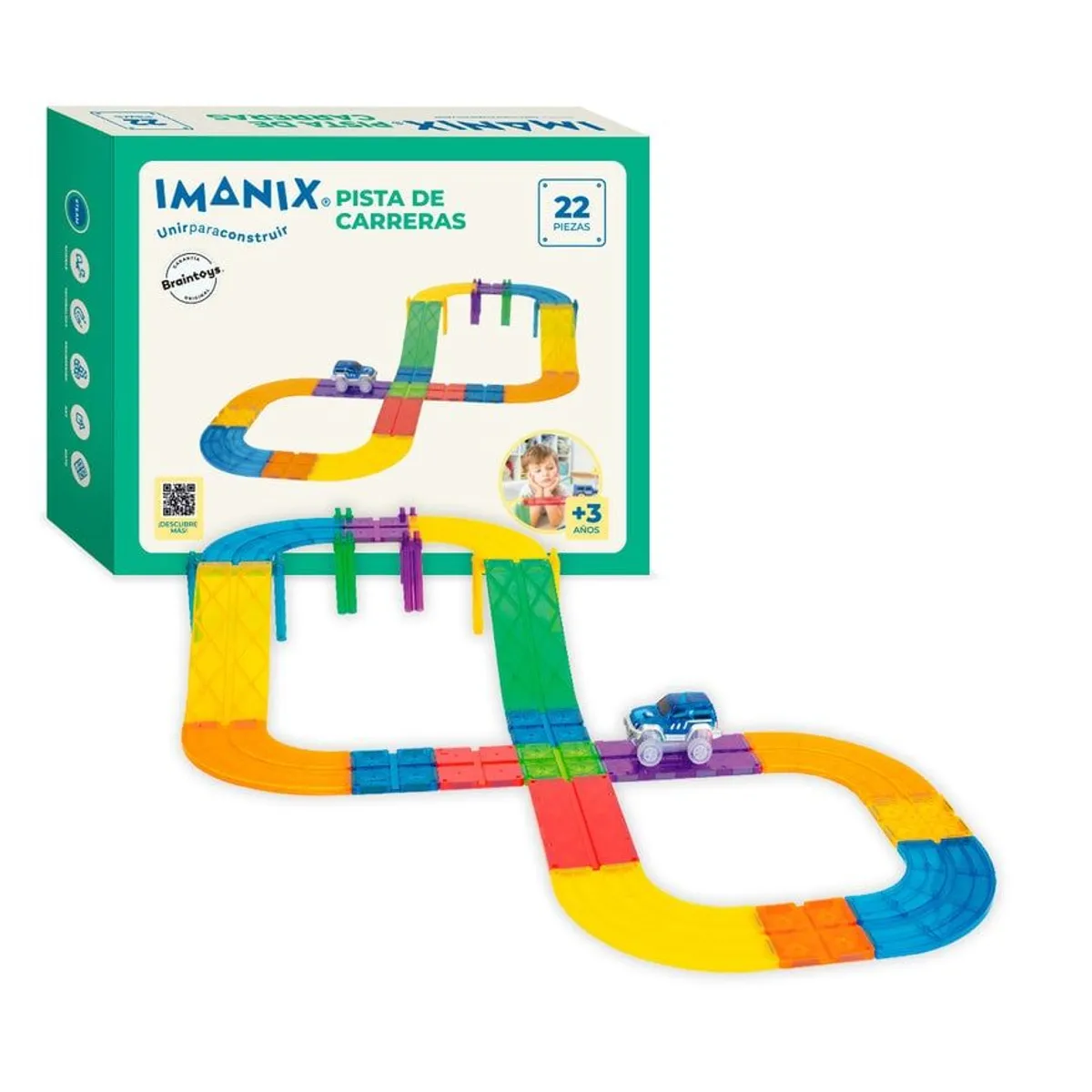 IMANIX - Imanix Pista de Carrera 22 piezas