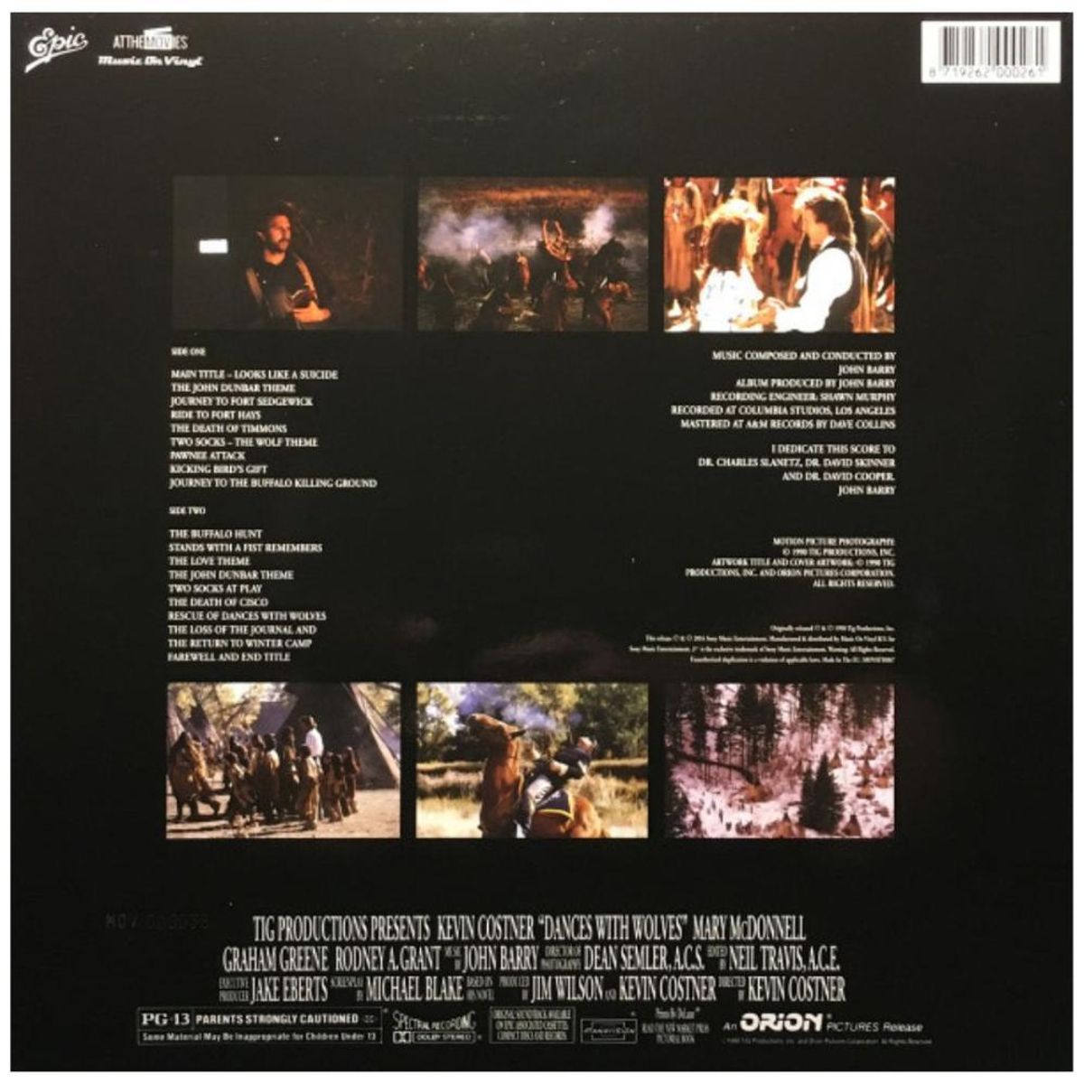 HITWAY MUSIC - DANCE WITH THE WOLVES - SOUNDTRACK - VINILO HITWAY MUSIC