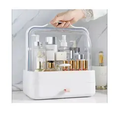 GENERAC - COSMETIQUERO CON TAPA ABATIBLE ESTILO ELEGANTE CAJONERA blanco