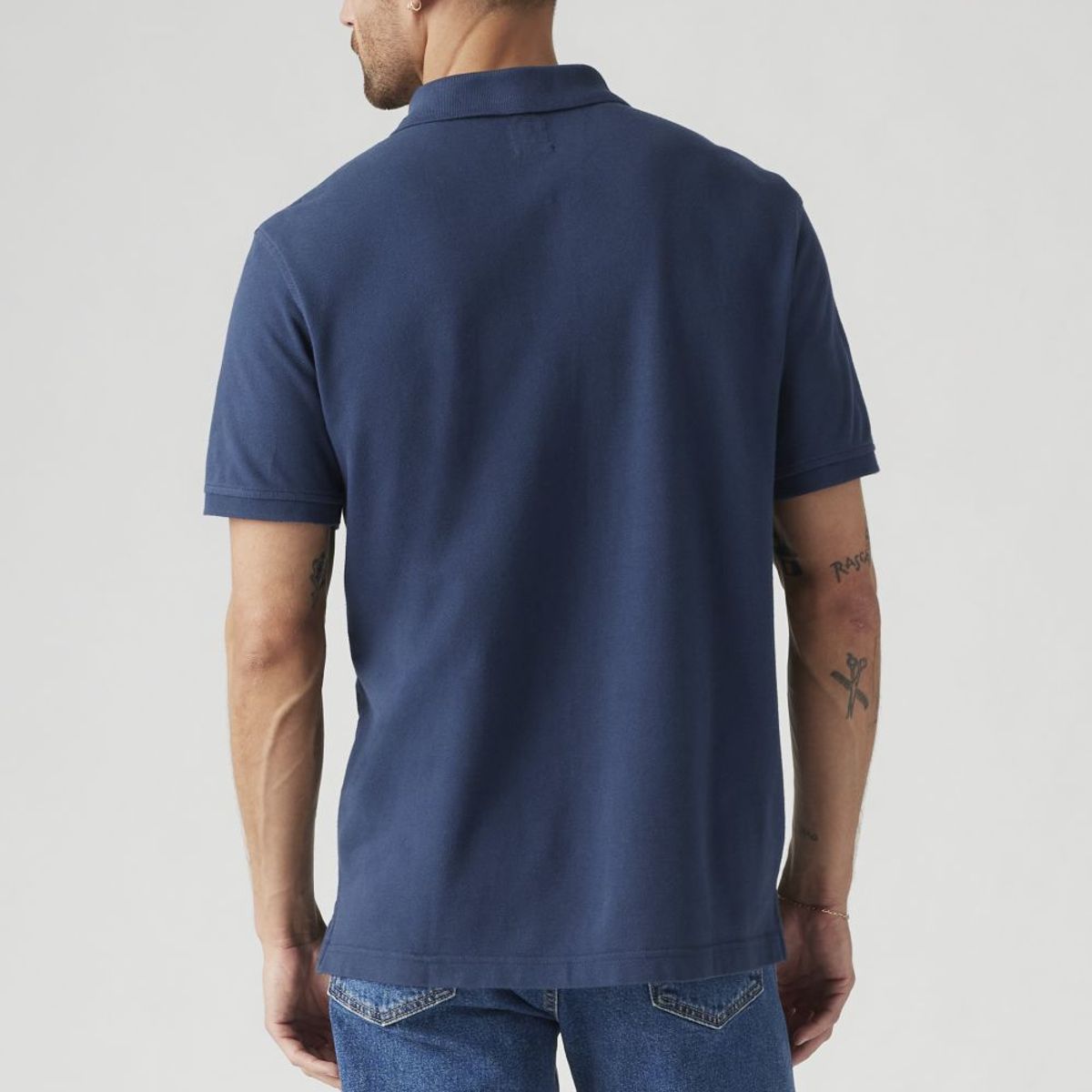 LEVIS - Polera Hombre Regular Fit Lisa con Logo Azul Levis