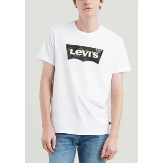 LEVIS - Polera Hombre Gráfica Logo Blanca