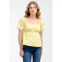 LEVIS - Camisa Mujer Lisa Amarillo