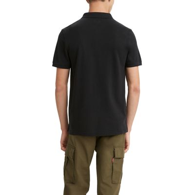 Imagen 2 del producto Polera Hombre Regular Fit Lisa con Logo Negro