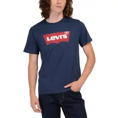 LEVIS - Polera Hombre Regular Fit Lisa con Logo Azul