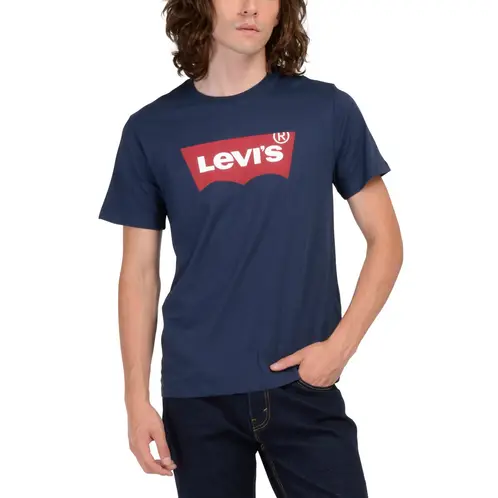 LEVIS - Polera Hombre Regular Fit Lisa con Logo Azul