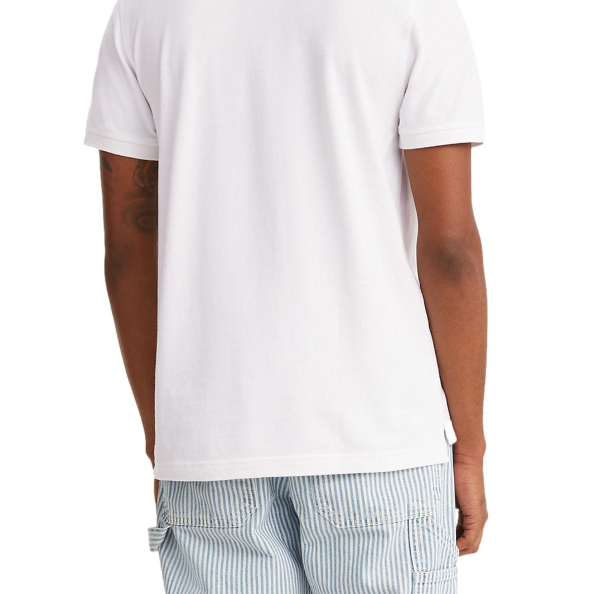 LEVIS - Polera Hombre Regular Fit Lisa con Logo Blanco Levis