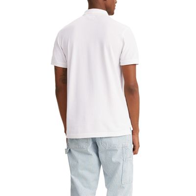 Imagen 2 del producto Polera Hombre Regular Fit Lisa con Logo Blanco