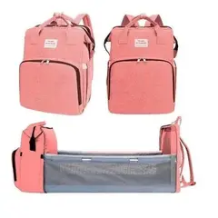 GENERICO - Mochila 3 en 1 Bebés Pañalera Cuna Mudador