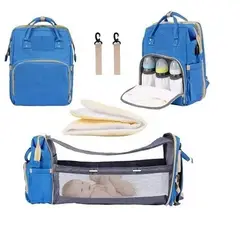 GENERICO - Mochila 3 en 1 Bebés Pañalera Cuna Mudador