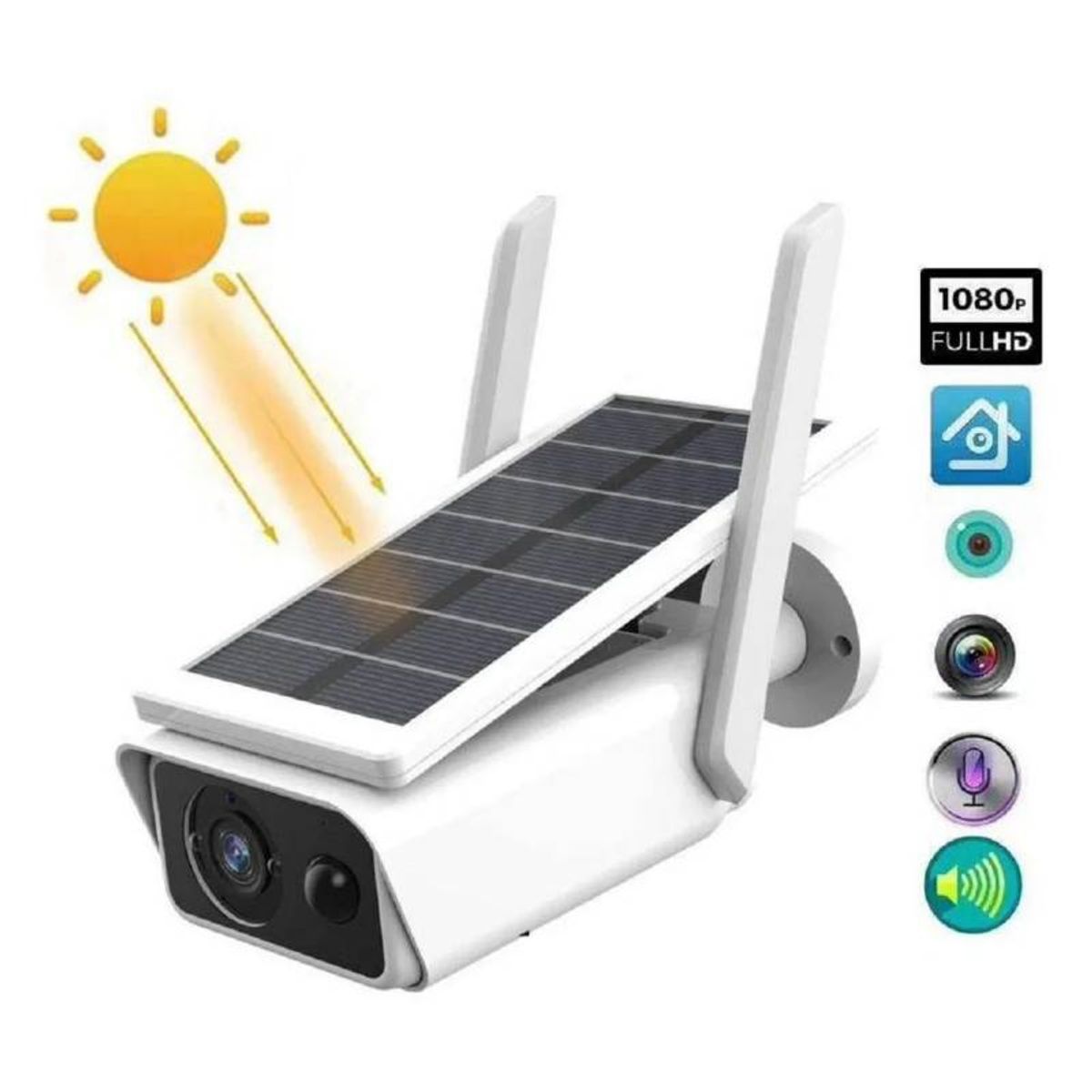 ACTUAL - Cámara de Seguridad Solar Wifi Impermeable IP66 Visión Nocturna