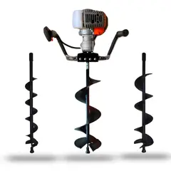 VAN BEEK - PACK Motor Ahoyadora + 3 Barrenos 10, 15, 20cm 3vB300A-P123
