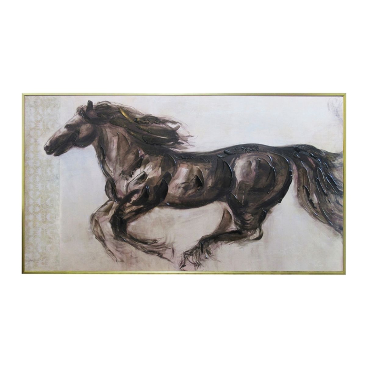 MSA MUEBLES SANTA ANA - CUADRO GALOPE AL VIENTO (150 x 4 x 80 cm)