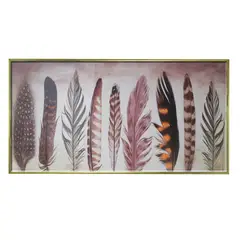 GENERICO - CUADRO MI COLECCIÓN DE PLUMAS (150x 4 x 80 x cm)