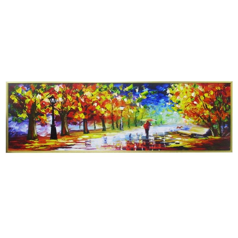 GENERICO - CUADRO PASEO POR LA LLUVIA  ( 150 x 4 x 47 cm)