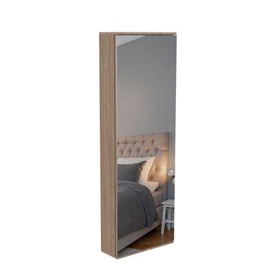 Imagen 2 del producto Zapatero 1 Puerta Con Espejo - Café Claro 138x47x17.6 cm