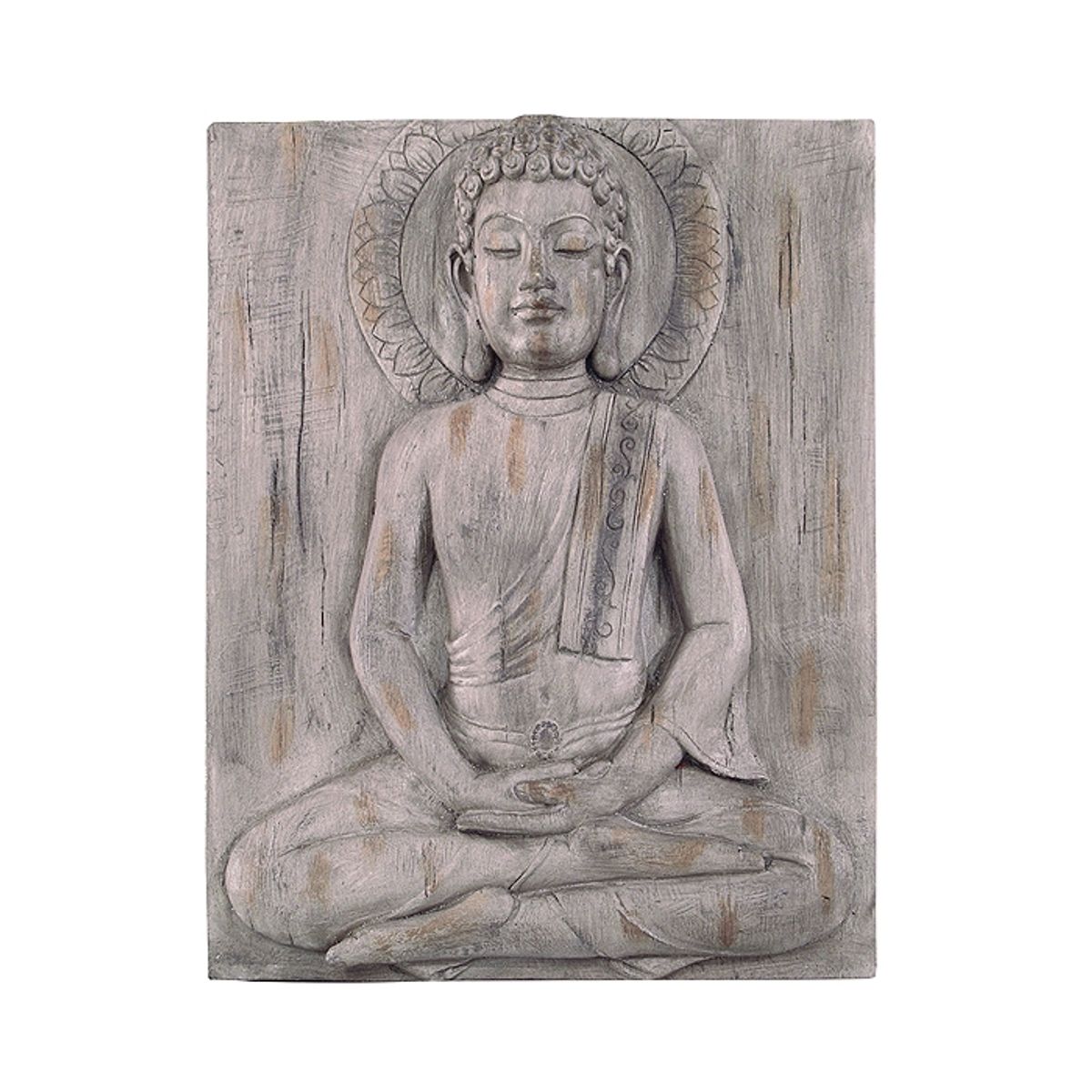 MSA MUEBLES SANTA ANA - CUADRO BUDA AUSTERIDAD RELIEVE TREE COLLECTION ( 45 x 8 x 58 cm)