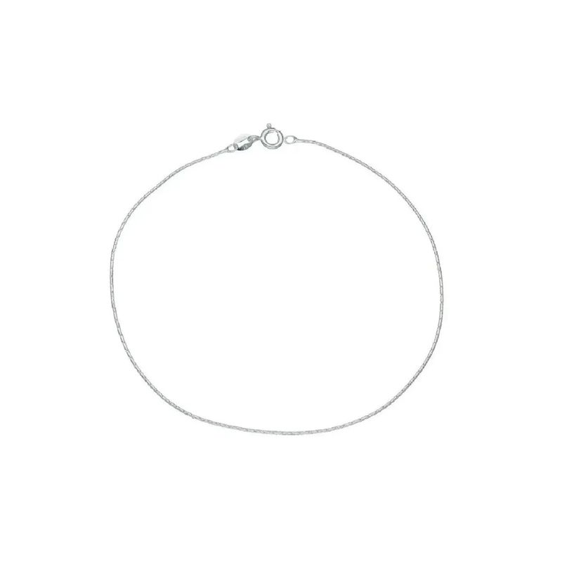SILVER HEART - Tobillera Modelo Cinta en Plata Fina 925 SILVER HEART