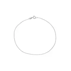 SILVER HEART - Tobillera Modelo Cinta en Plata Fina 925