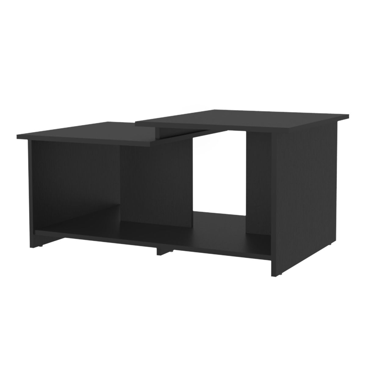 FMFURNITURE - Mesa De Centro Rectangular - Negro 416x893x531 cm