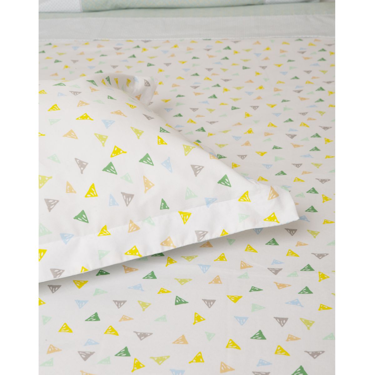 NINA HERRERA - Cubreplumón Kids Banderín Celeste 220 hilos 1,5P