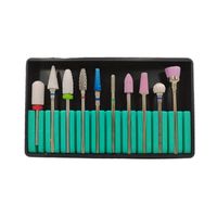 Set 10 Fresas Para Torno de Uñas Manicure