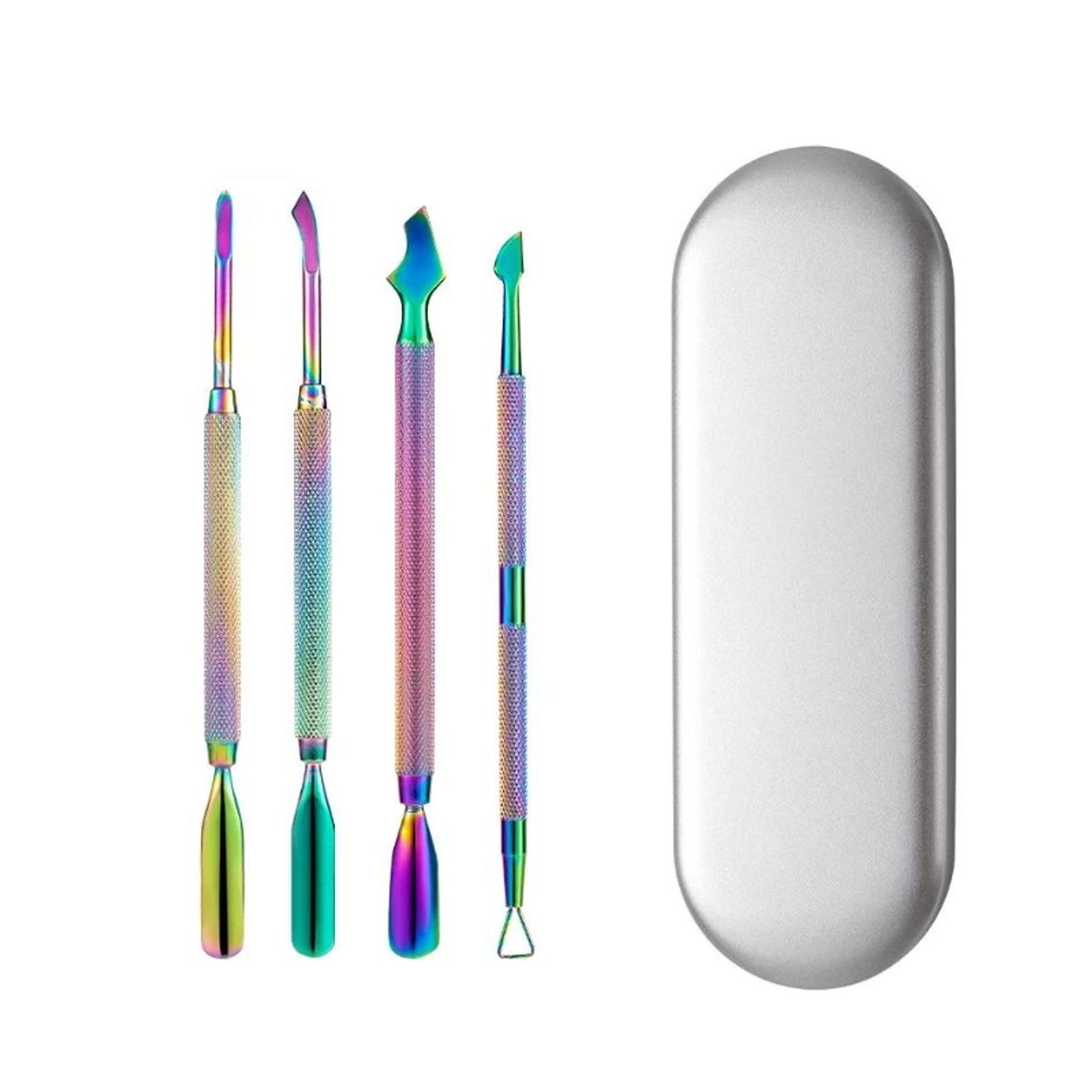 BLUUM - Set 4 Repujadores dobles Para Manicure Uñas