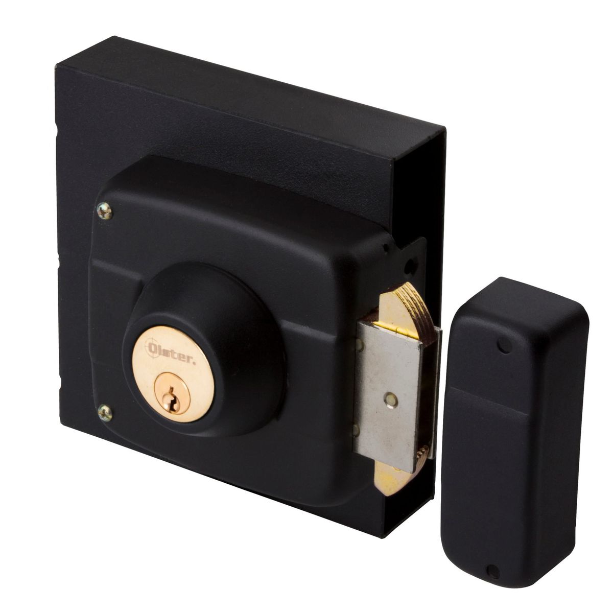 OISTER - Cerradura Sobreponer Oister 112 Caja Metálica - Negro