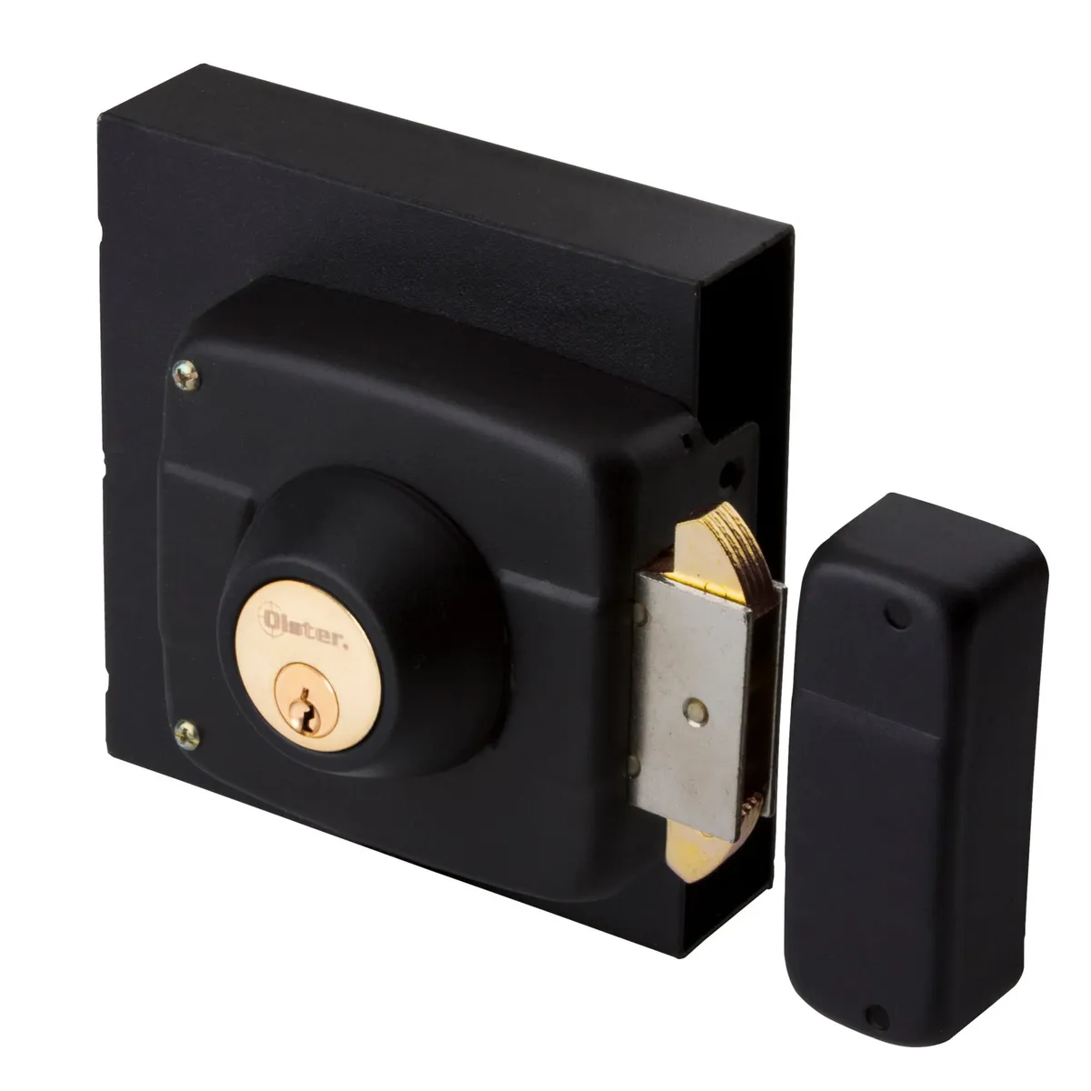 OISTER - Cerradura Sobreponer Oister 112 Caja Metálica - Negro