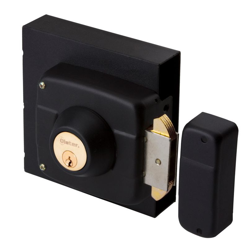 OISTER - Cerradura Sobreponer Oister 112 Caja Metálica - Negro