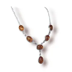 JOYAS MISTIKA - Collar de piedra ámbar.
