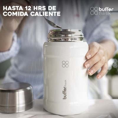 Imagen 2 del producto Termo Comida Y Liquido Buffer Multiproposito 800ml + Bolso - Crema