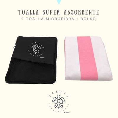 Imagen 2 del producto Toalla De Microfibra Secado Rapido + Estuche - Rosa