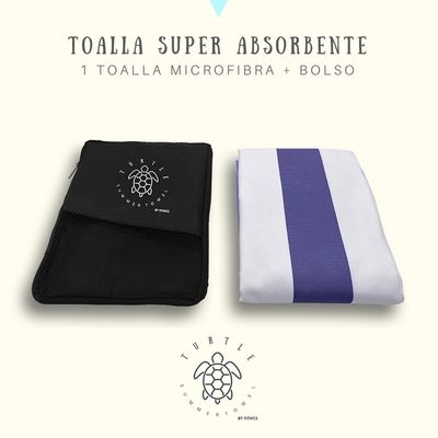 Imagen 2 del producto Toalla De Microfibra Secado Rapido + Estuche - Azul marino