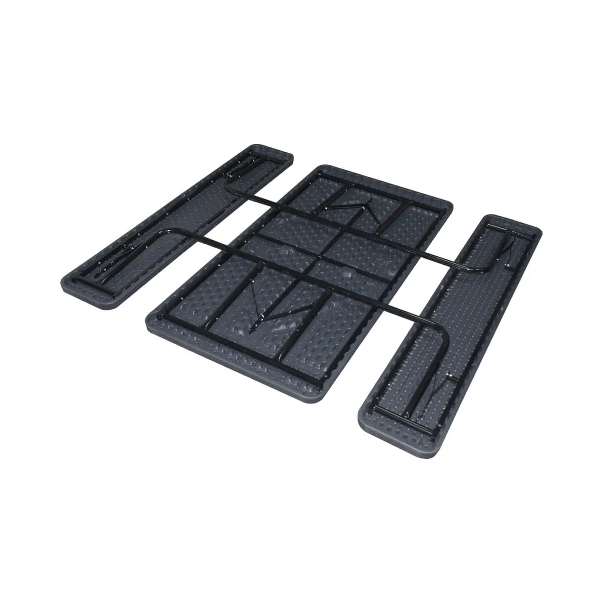 NORTHWEST - Set Mesa Y Bancos Plegables 137x70x72Cm Diseño Madera Northwest