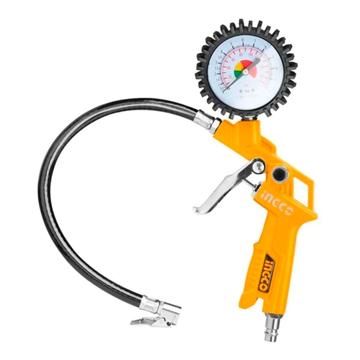 INGCO - Pistola para Inflar Y Calibrar Neumaticos Con Manometro