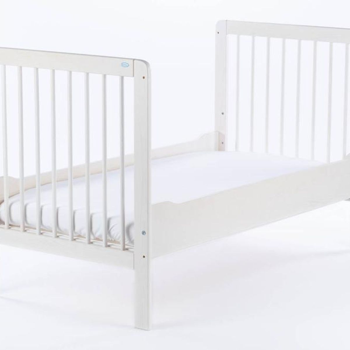 DREWEX - Cuna Convertible y Cama de Transición (140 x 70) - Madera Blanca